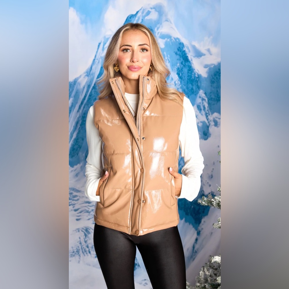 Buddy Love Puff Vest - Latte XL